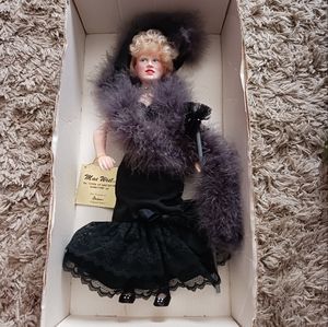 Mae West porcelain doll